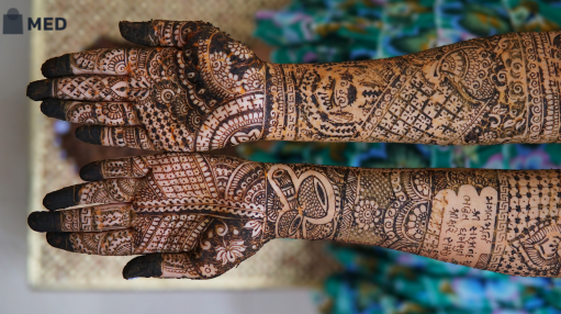 Simple mehndi design photo