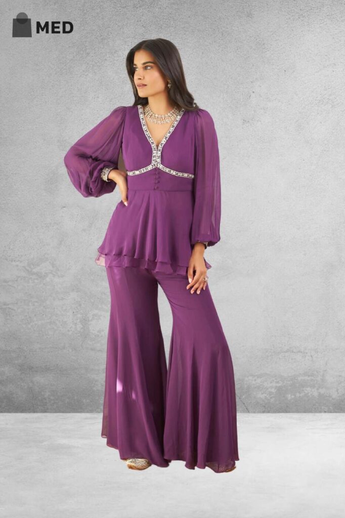 Frill Sleeves Design for Suit