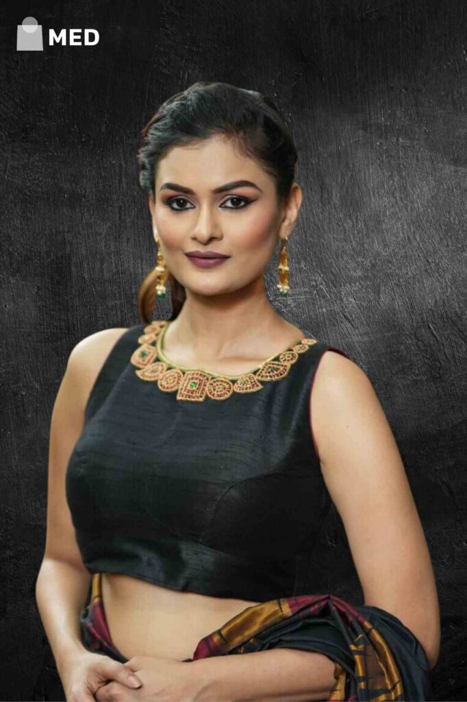 silk sarees blouse design