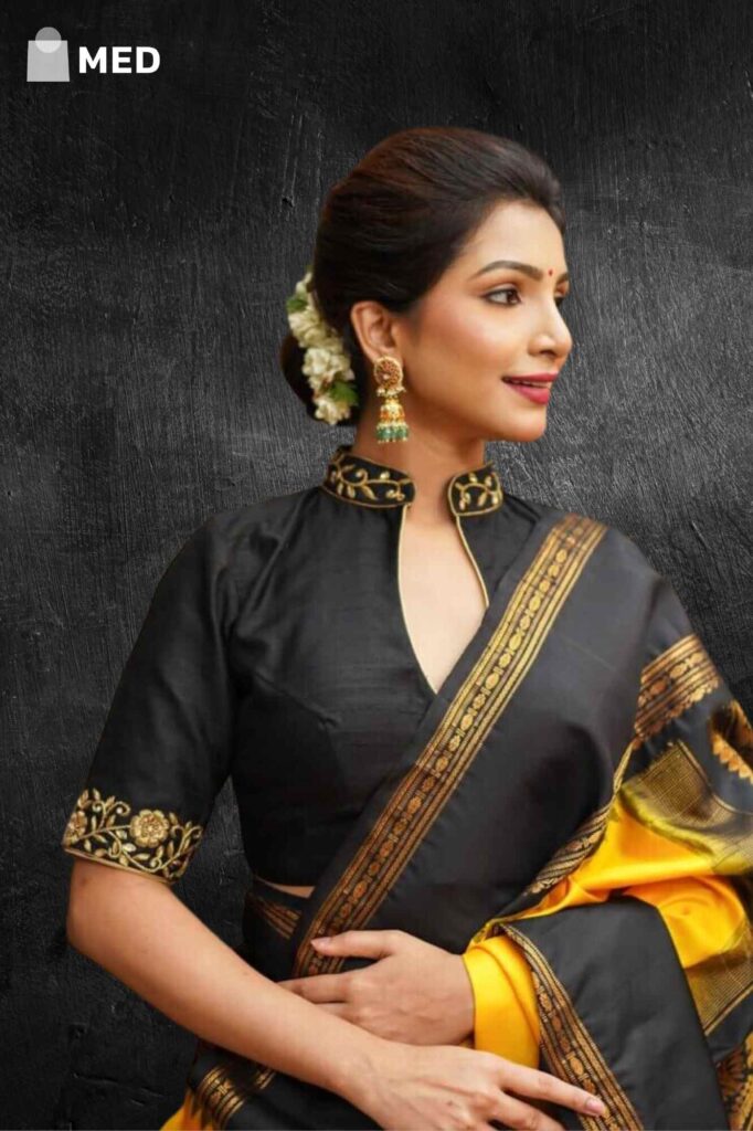 silk saree blouse designs