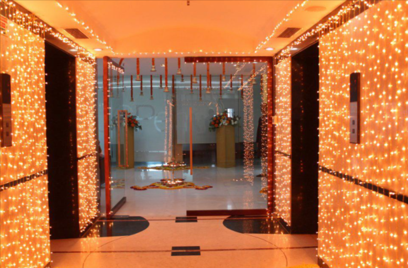 diwali decoration in office