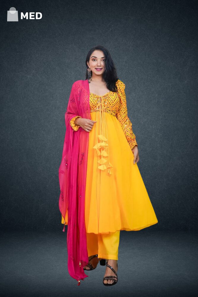 yellow dress for haldi
