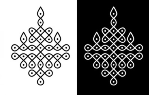 traditional rangoli designs with dots