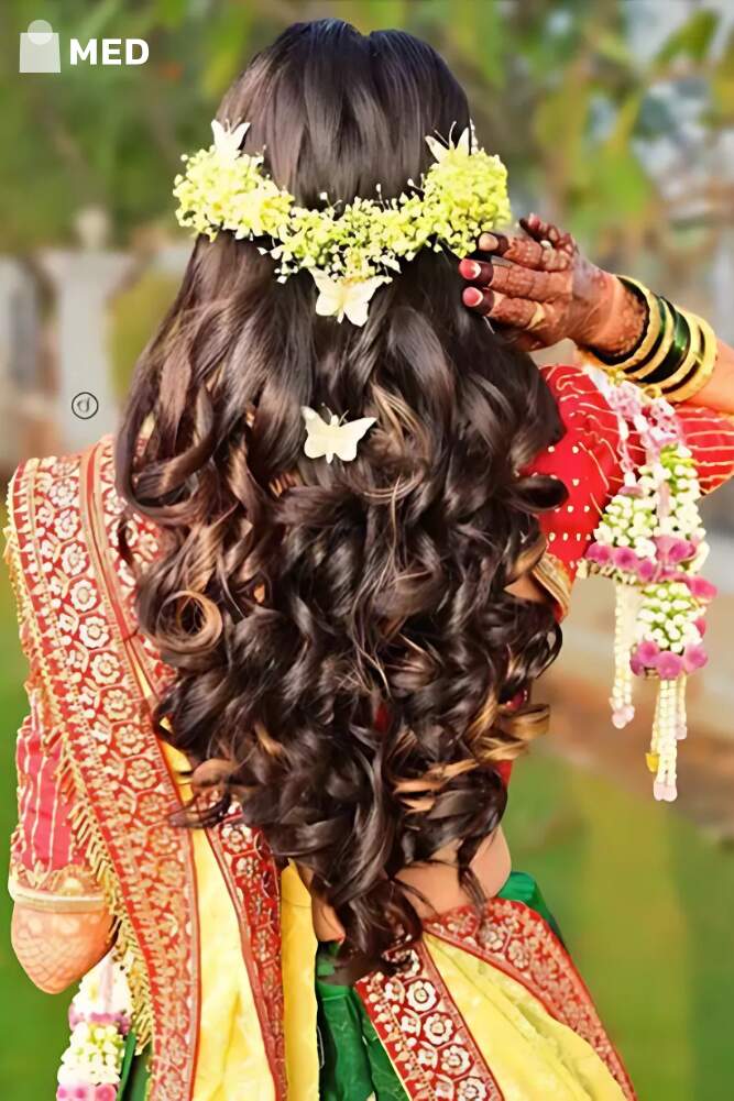 bridal hairstyle maharashtrian