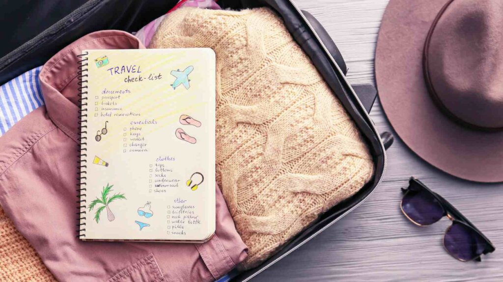 travel checklists printable