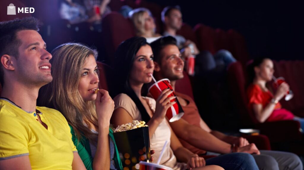Couple seats in theatre in Chennai