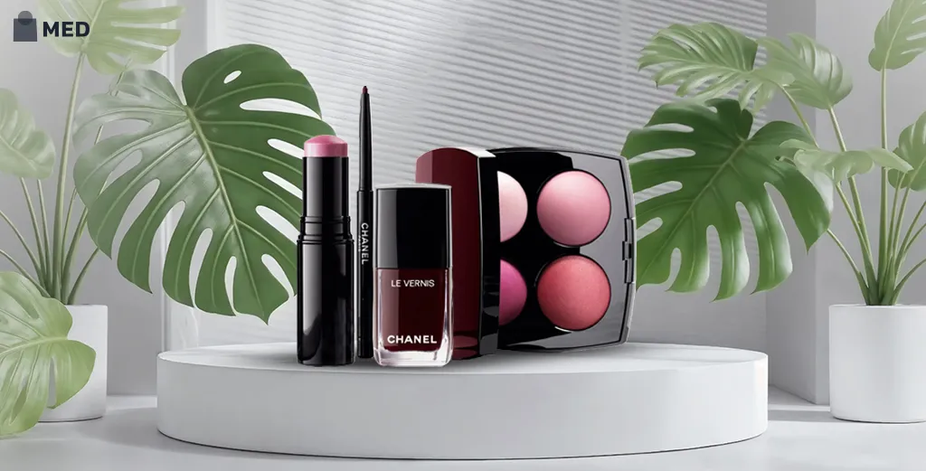 Chanel pink makeup set