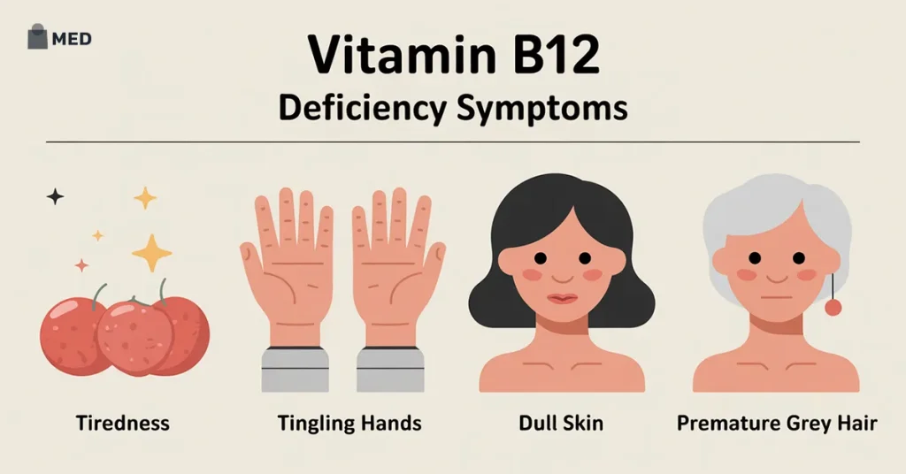 Vitamin B12 deficiency symptoms