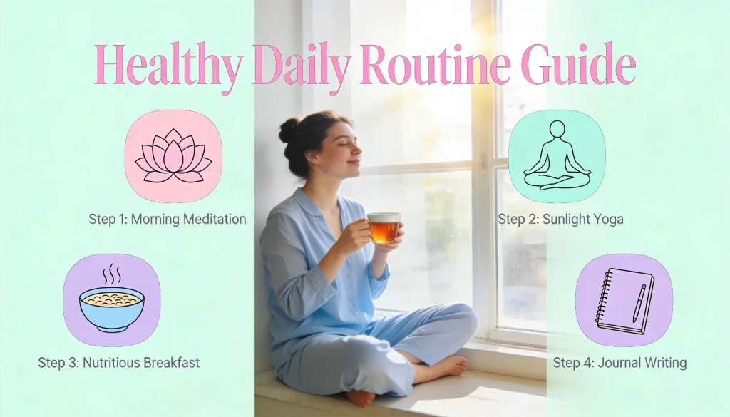 Healthy daily routine guide