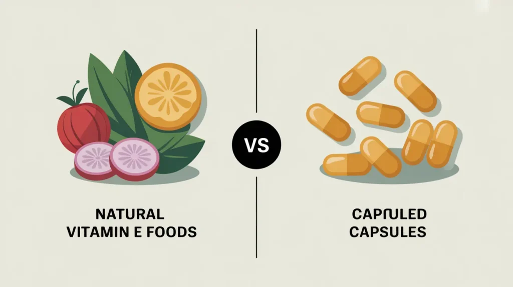 Natural vs capsule vitamin E